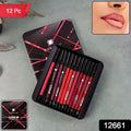 Matte Lipstick Pencil (Set Of 12 Pc)
