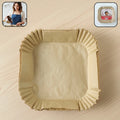Square Air Fryer Disposable Paper Liner  (50 Pcs Set  160mmx45mm)