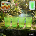 Plastic Tumblers Lightweight Cups  Glass Reusable Drinking Cups Restaurant Cups Dishwasher Safe Beverage Tumblers Glasses For Kitchen Water Transparent Glasses 3 Pc Set - 5560