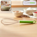 Manual Whisk Mixer Stainless Steel Whisk Cream Whisk Flour Mixer Rotary Egg Mixer Kitchen Baking Tool (16 Cm) - 8158