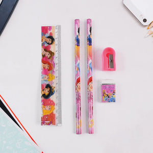 Mix Design Cartoon Wooden Pencil Set Stationary Set 5 In 1 Items (5 Pc Set ) x 5 Set