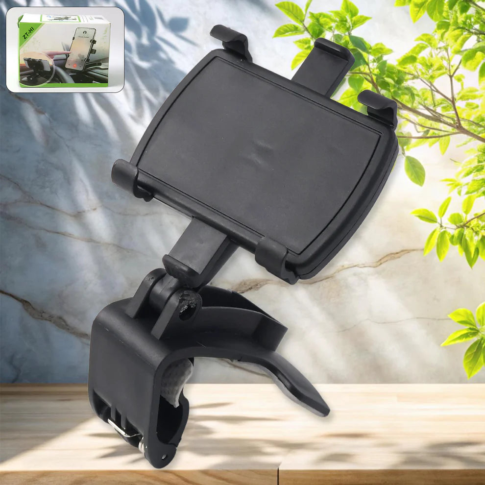 Car Mobile Phone Holder Mount Stand With 360 Degree. Stable One Hand Operational Compatible With Car Dashboard. - 6281