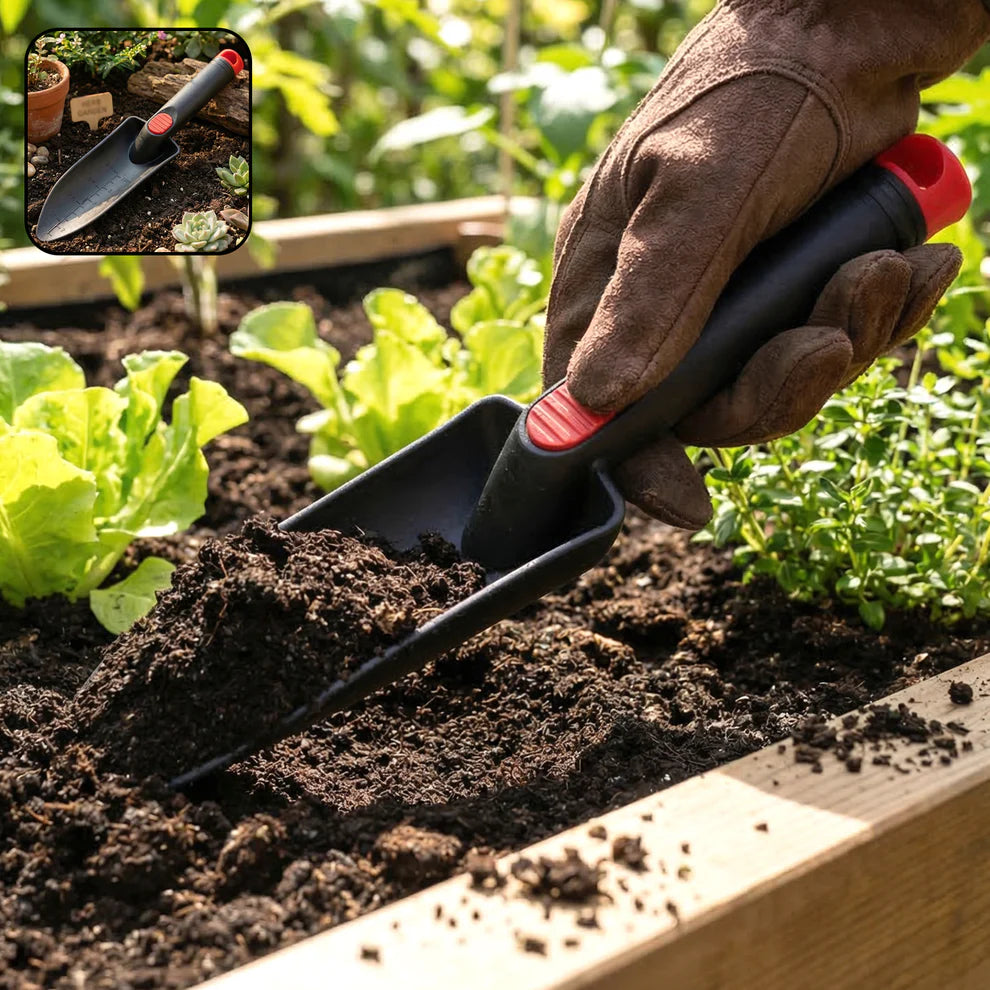 Plastic Heavy Duty Garden Hand Trowel With Measurement Marks (1 Pc)