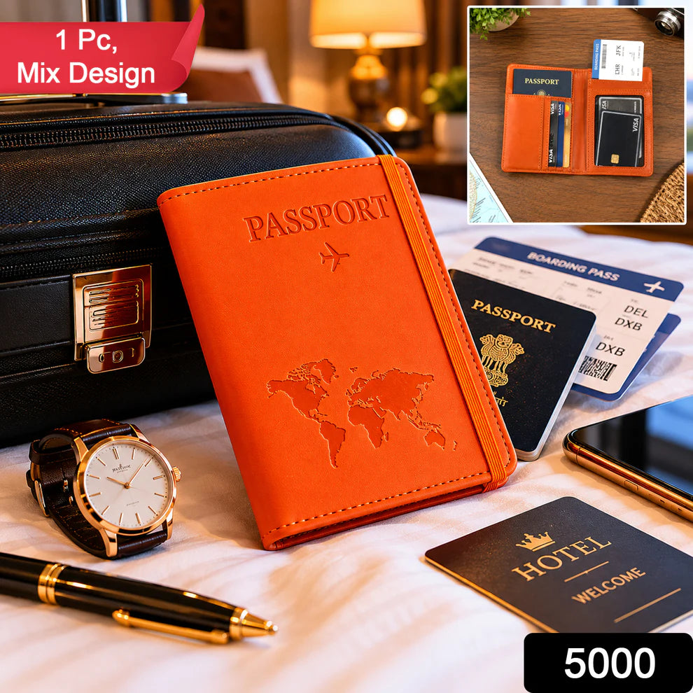 Premium Multifunction Travel Passport Holder  Wallet (15x11cm  1 Pc)