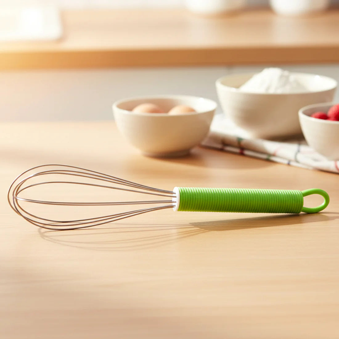 Manual Whisk Mixer Stainless Steel Whisk Cream Whisk Flour Mixer Rotary Egg Mixer Kitchen Baking Tool (16 Cm) - 8158