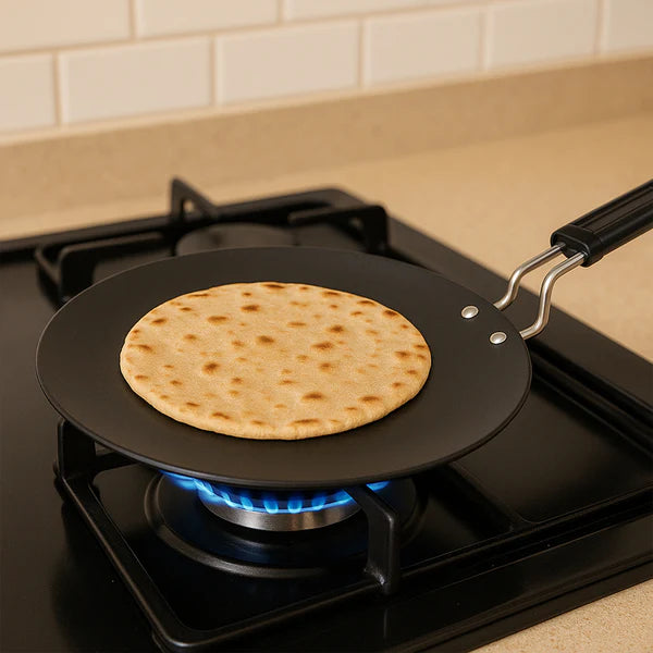 Premium Non-stick Flat Roti Tawa With Heat-resistant Handle (10 Inch  1 Pc)
