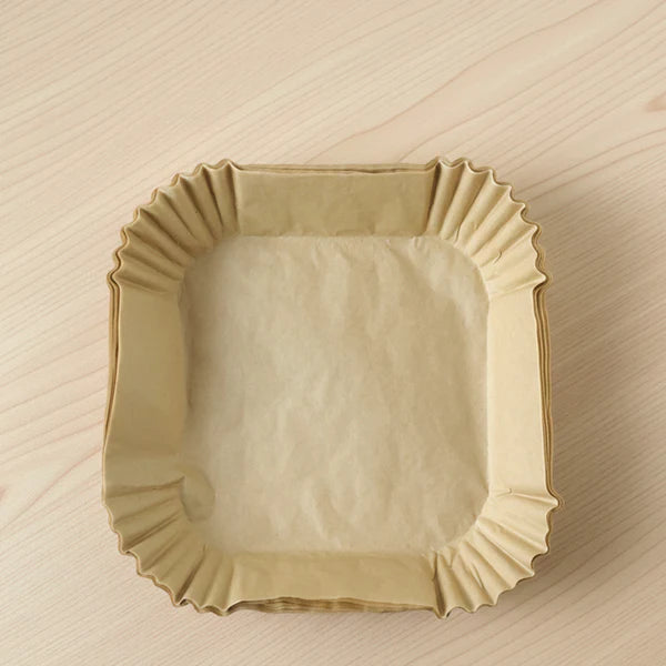 Square Air Fryer Disposable Paper Liner  (50 Pcs Set  160mmx45mm)