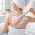 Back Scrubber For Shower Dry Body Brush Back Brush Long Handle (1 Pc  B Grade)