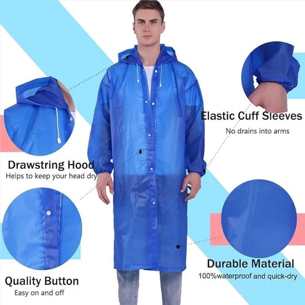 Mix Size Portable Student Rain Coat Kids Girls  Boys Outdoor Traveling Eva Material Raincoatrain Wearrain Suit For Outdoor Accessory (1pc) - 6488