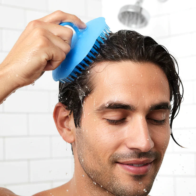 Ergonomic Plastic Scalp Massager Shampoo Brush (1 Pc)