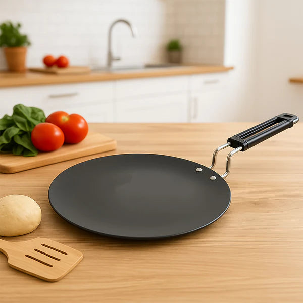 Premium Non-stick Flat Roti Tawa With Heat-resistant Handle (10 Inch  1 Pc)