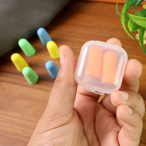 Soft Foam Noise-cancelling Earplugs 4 Pairs