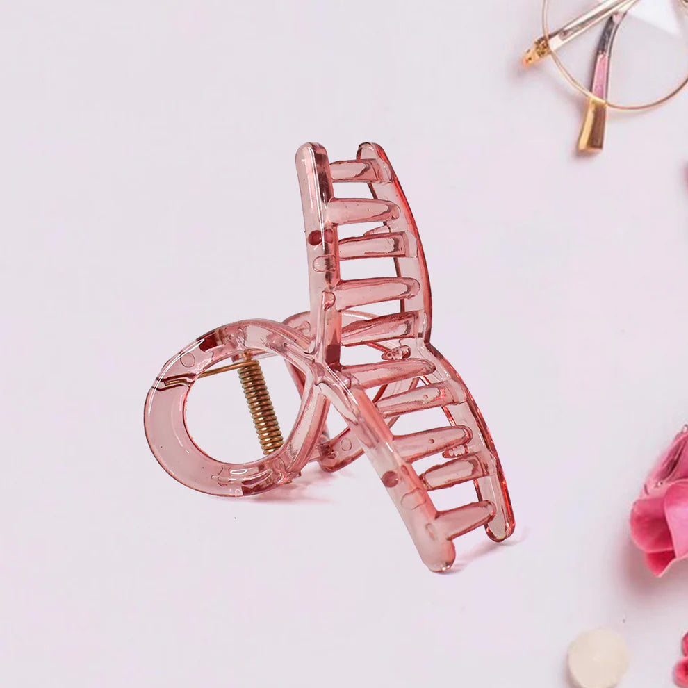 Plastic Hair Clamp Grip Simple Matte Hair Barrette Clamp (1 Pc)