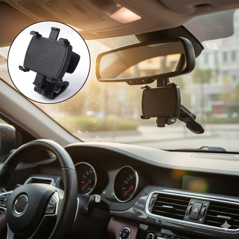 Car Mobile Phone Holder Mount Stand With 360 Degree. Stable One Hand Operational Compatible With Car Dashboard. - 6281