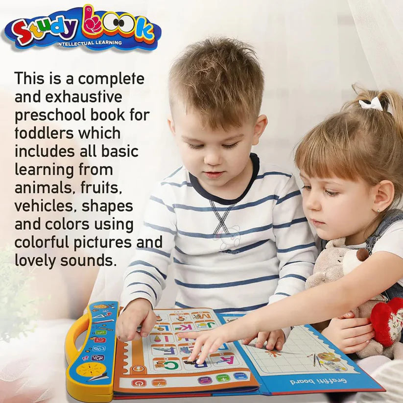 Musical Learning Study Book With Numbers Letters