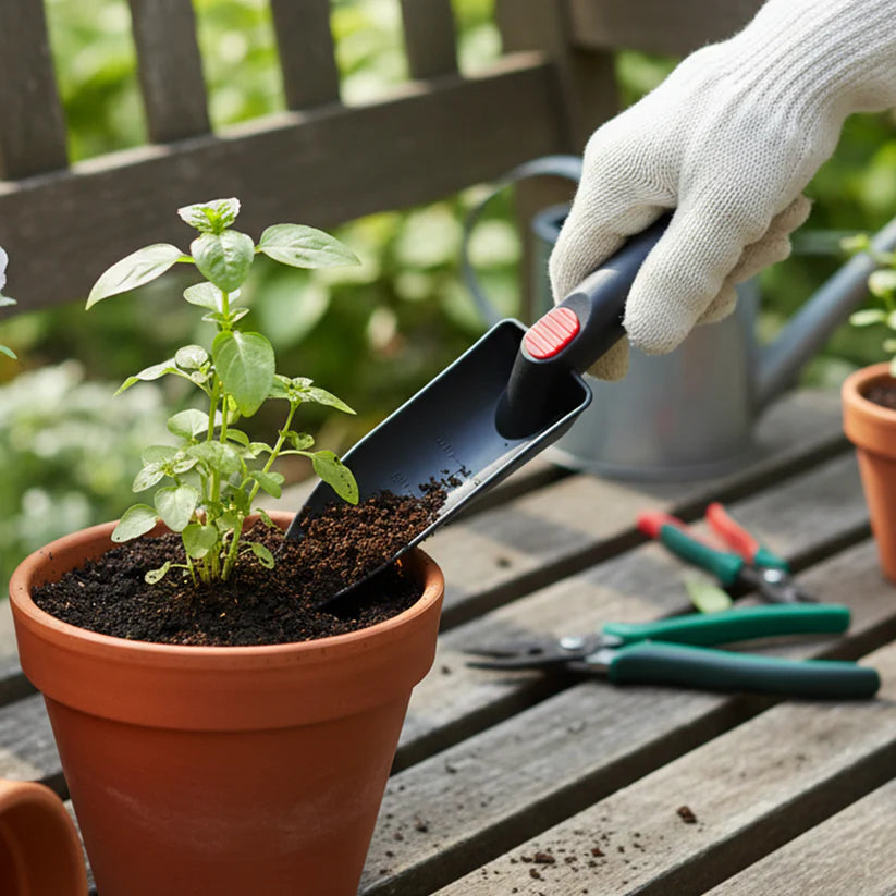 Plastic Heavy Duty Garden Hand Trowel With Measurement Marks (1 Pc)