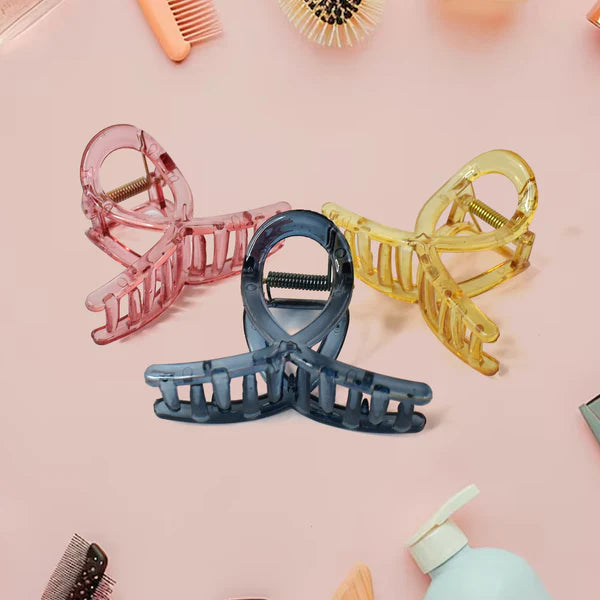 Plastic Hair Clamp Grip Simple Matte Hair Barrette Clamp (1 Pc)