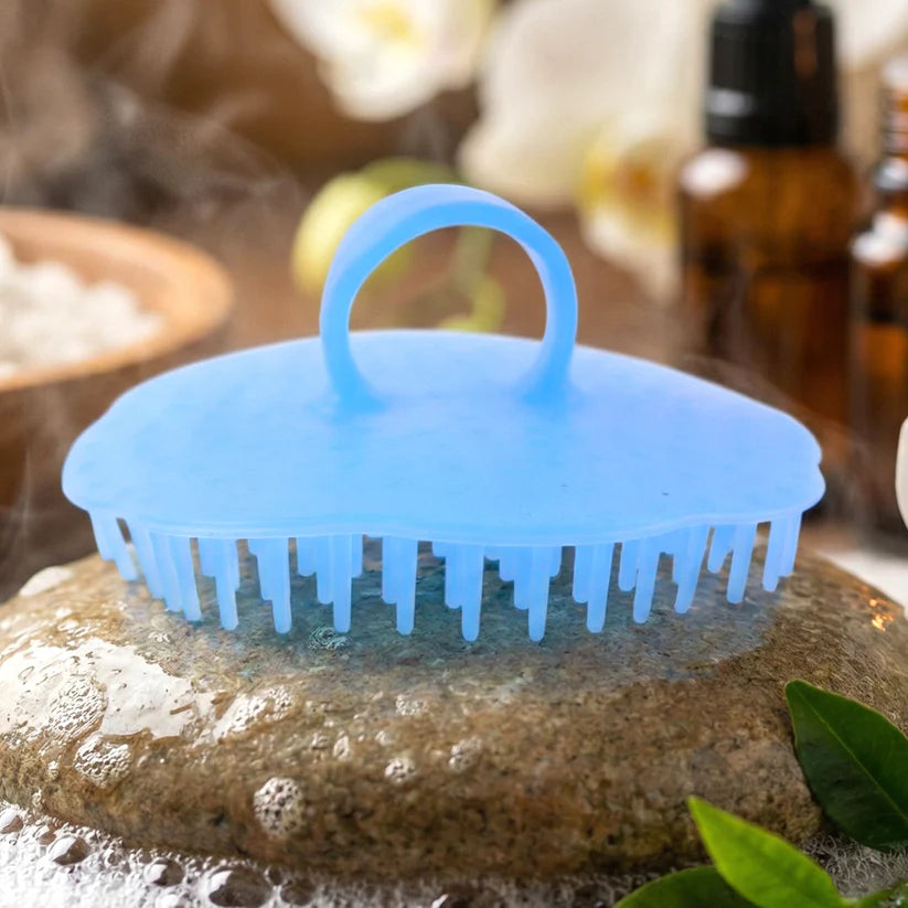 Ergonomic Plastic Scalp Massager Shampoo Brush (1 Pc)