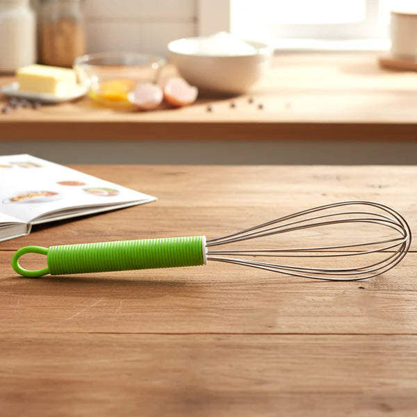 Manual Whisk Mixer Stainless Steel Whisk Cream Whisk Flour Mixer Rotary Egg Mixer Kitchen Baking Tool (16 Cm) - 8158