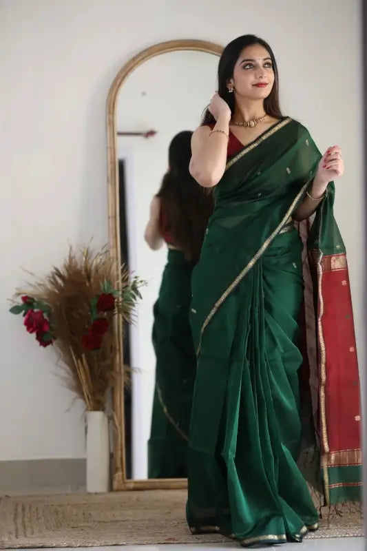 Cotton Saree  The Elegant Contrast Collection
