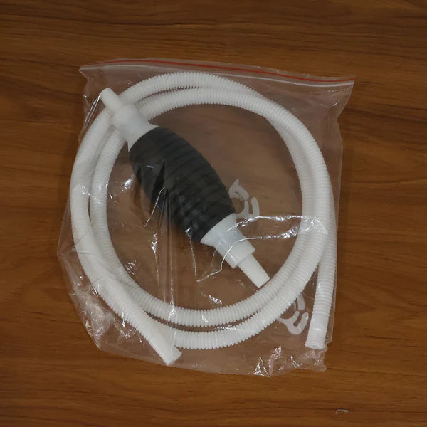 Fuel Transfer Pump Hose With Hand Pump And 2 Hose Clamps