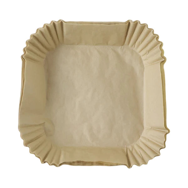 Square Air Fryer Disposable Paper Liner  (50 Pcs Set  160mmx45mm)