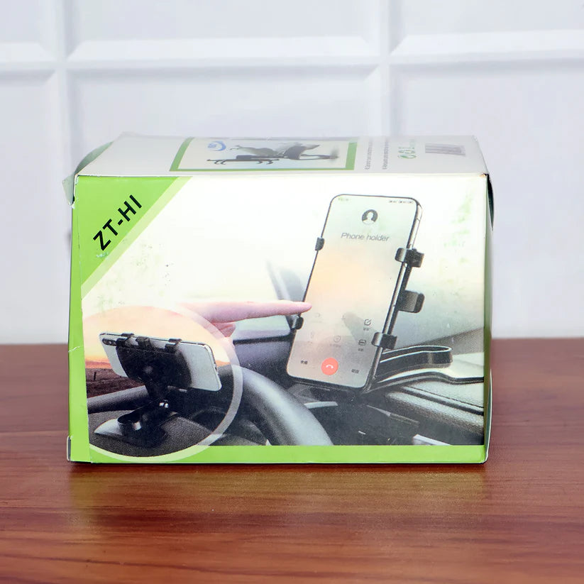 Car Mobile Phone Holder Mount Stand With 360 Degree. Stable One Hand Operational Compatible With Car Dashboard. - 6281