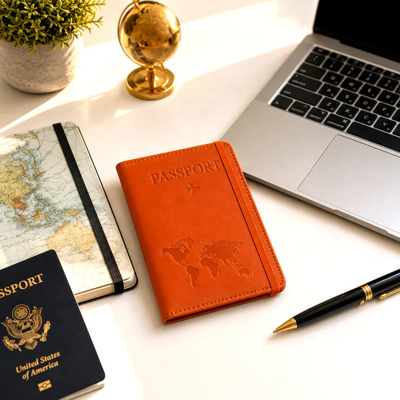 Premium Multifunction Travel Passport Holder  Wallet (15x11cm  1 Pc)