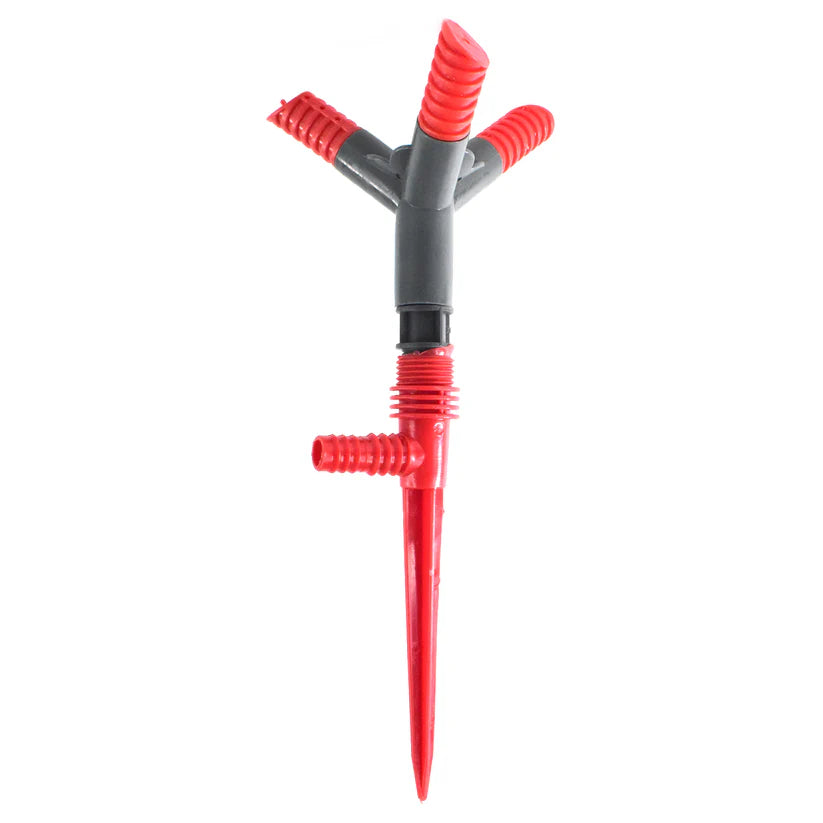 Garden Sprinkler 360  Rotating Adjustable Round 3 Arm Lawn Water Sprinkler For Watering Garden Plantspipe Hose Irrigation Yard Water Sprayer
