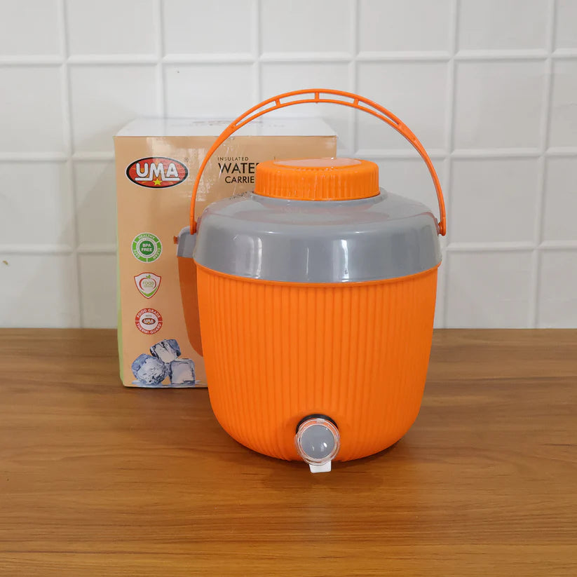 Insulated Water Jug Insulated Plastic Water Jug With A Sturdy Handle Water Jug Camper With Tap Plastic Insulated Water Water Storage Cool Water Storage For Home  Travelling (6000 Ml ) - 5751