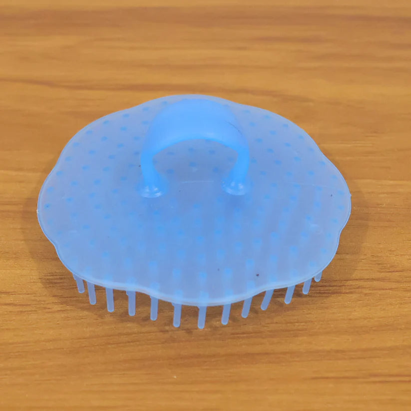 Ergonomic Plastic Scalp Massager Shampoo Brush (1 Pc)
