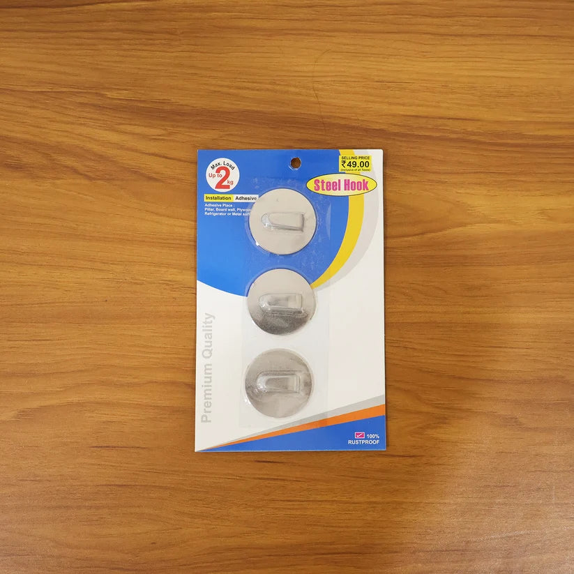 Self- Adhesive Hooks Heavy Duty Wall Hooks Hangers Stainless Steel Waterproof Sticky Hooks For Hanging Robe Coat Towel Kitchen Bathroom And.