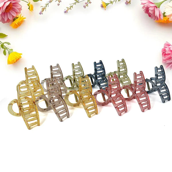 Plastic Hair Clamp Grip Simple Matte Hair Barrette Clamp (1 Pc)