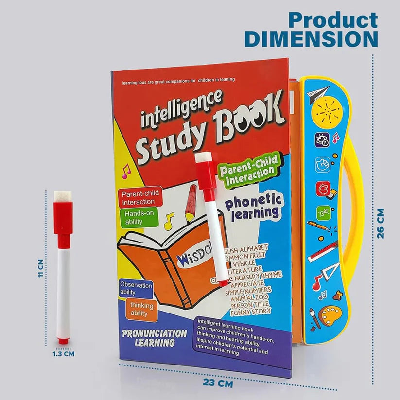 Musical Learning Study Book With Numbers Letters
