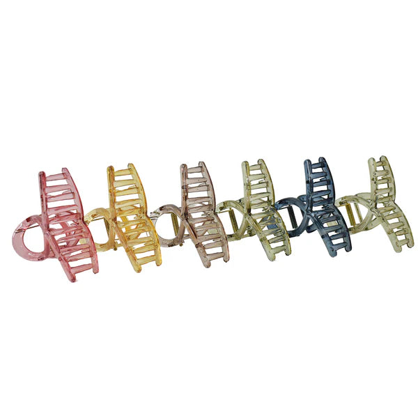 Plastic Hair Clamp Grip Simple Matte Hair Barrette Clamp (1 Pc)
