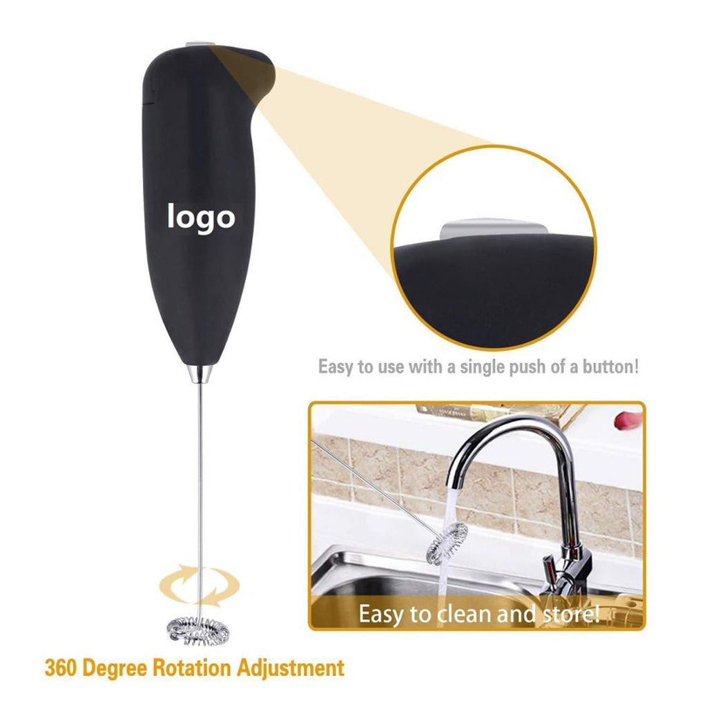 A black frother with a