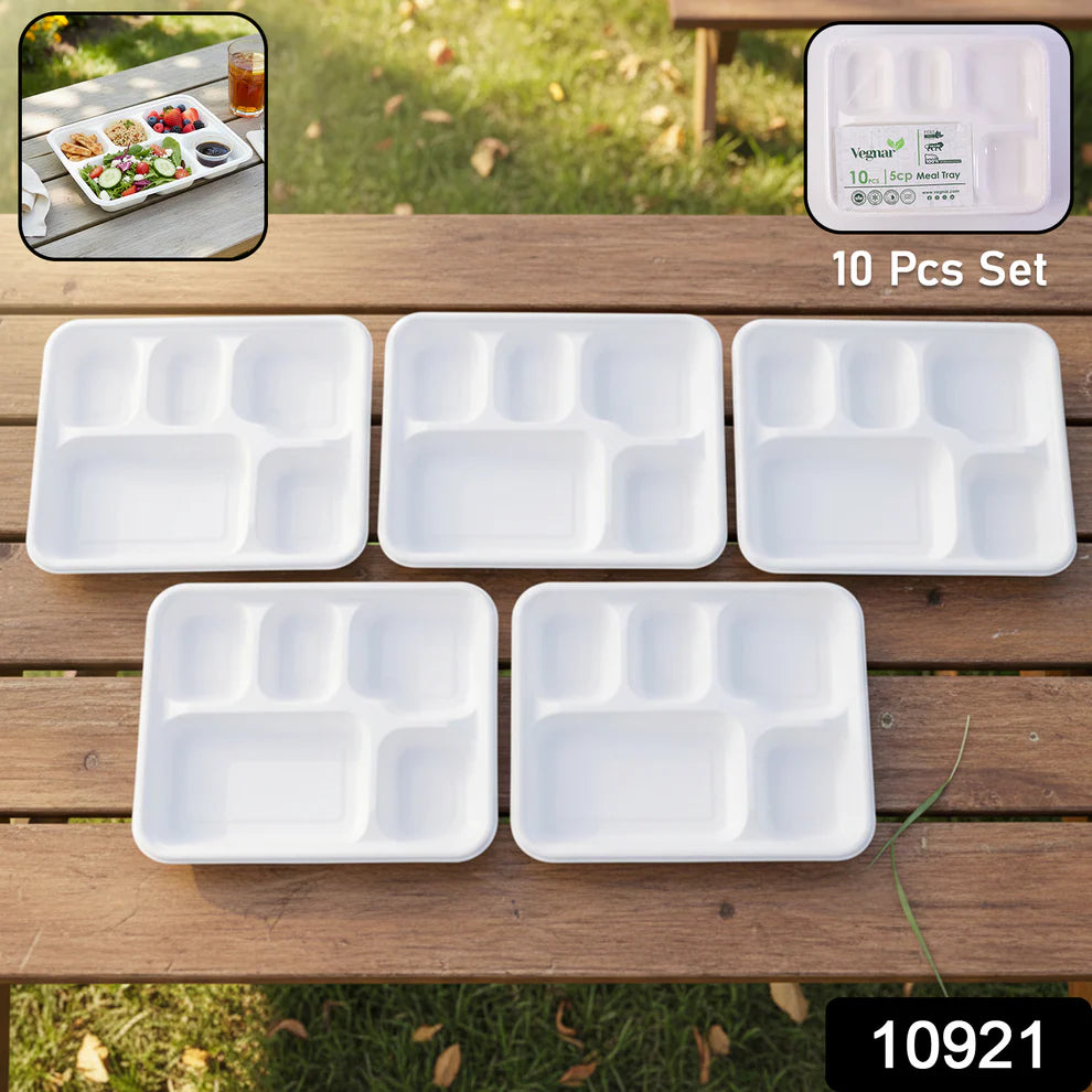 Fresheeclamshell Takeaway Compostable Bagasse Food Box 9x6x3 Inch  10 Pcs Pack