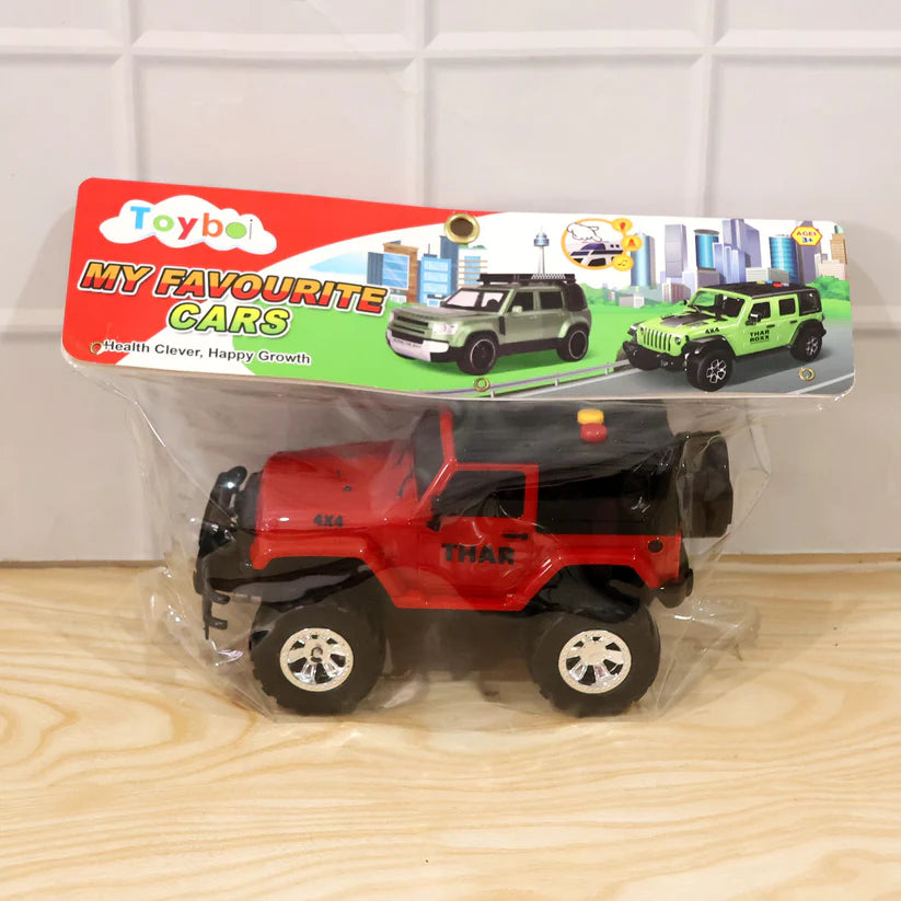 Kids Dinosaur Hunter Off-road Friction Powered Toy Jeep Car (1 Pc)