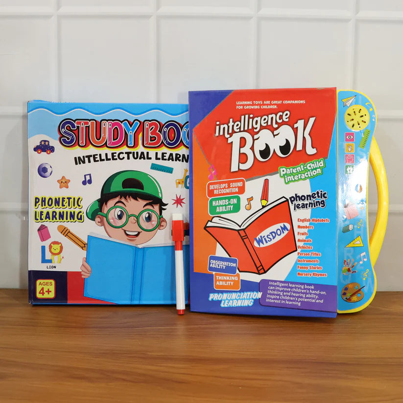 Musical Learning Study Book With Numbers Letters