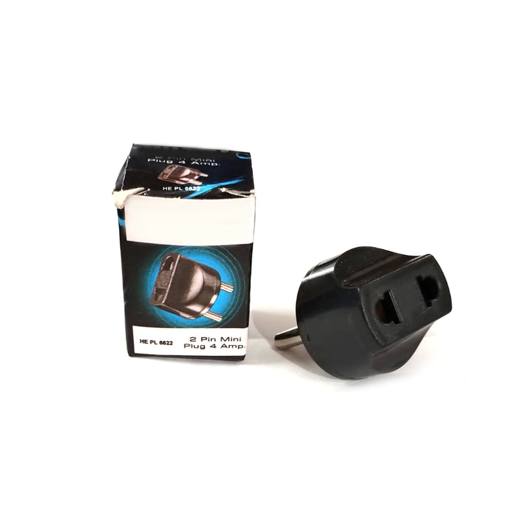 12563 2 Pin 4 Amp. Conversion Electrical Connector Plug 2 Pin Plug Converter Plug Adapter With Color Box (1 Pc )
