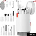 12908 Keyboard Cleaner Kit 20-in-1 Laptop Phone Screen Cleaning Kit Keyboard Cleaning Kit With Electronic Cleaning Brush Spray For Airpods Pro Ipad Iphone Pro Camera Computer Cleaning