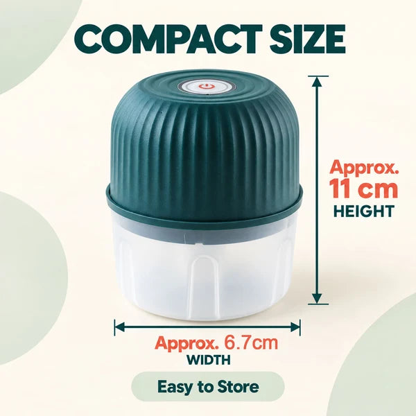Mini Garlic Chopper – Cordless & Rechargeable for Easy Meal Prep