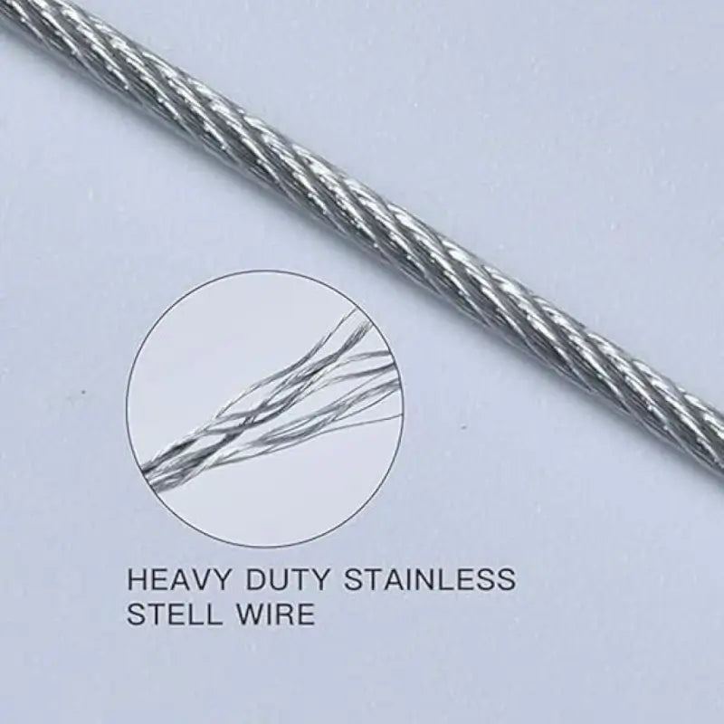 Heavy Duty Clothes Drying Wire Rope 5 Meter Outdoor