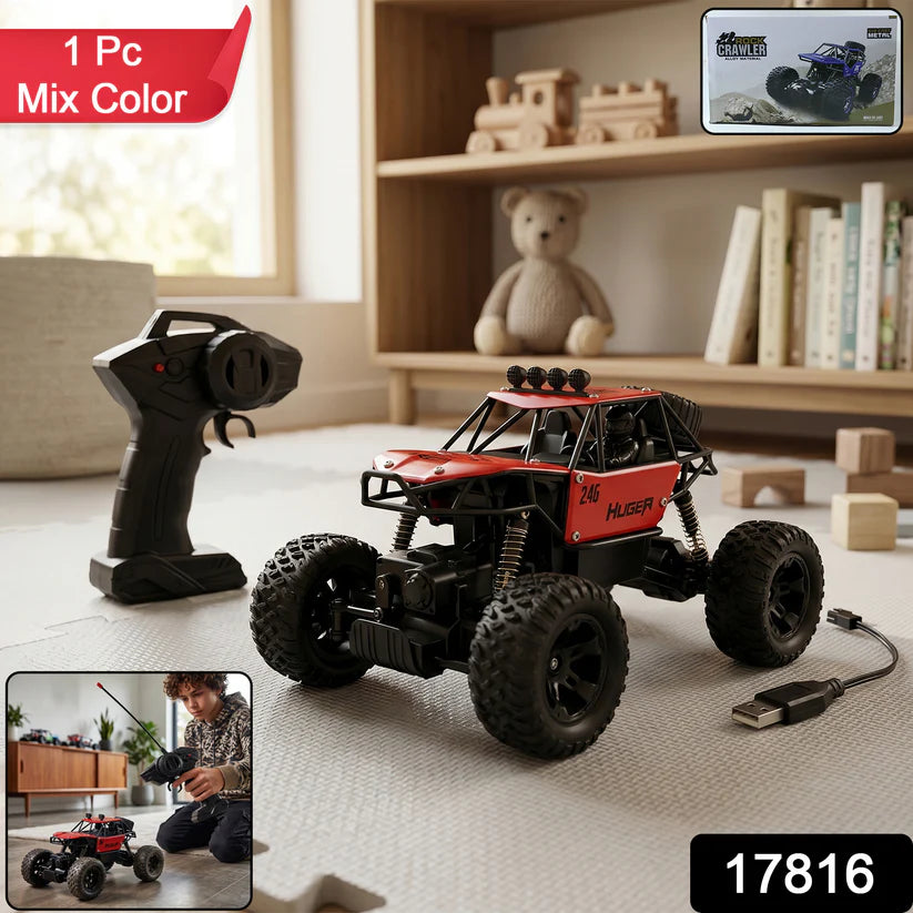 118 Scale Rock Crawler Monster Rc Truck All Terrain Stunt Racing Car Rechargeable Indoor Outdoor Toy Car