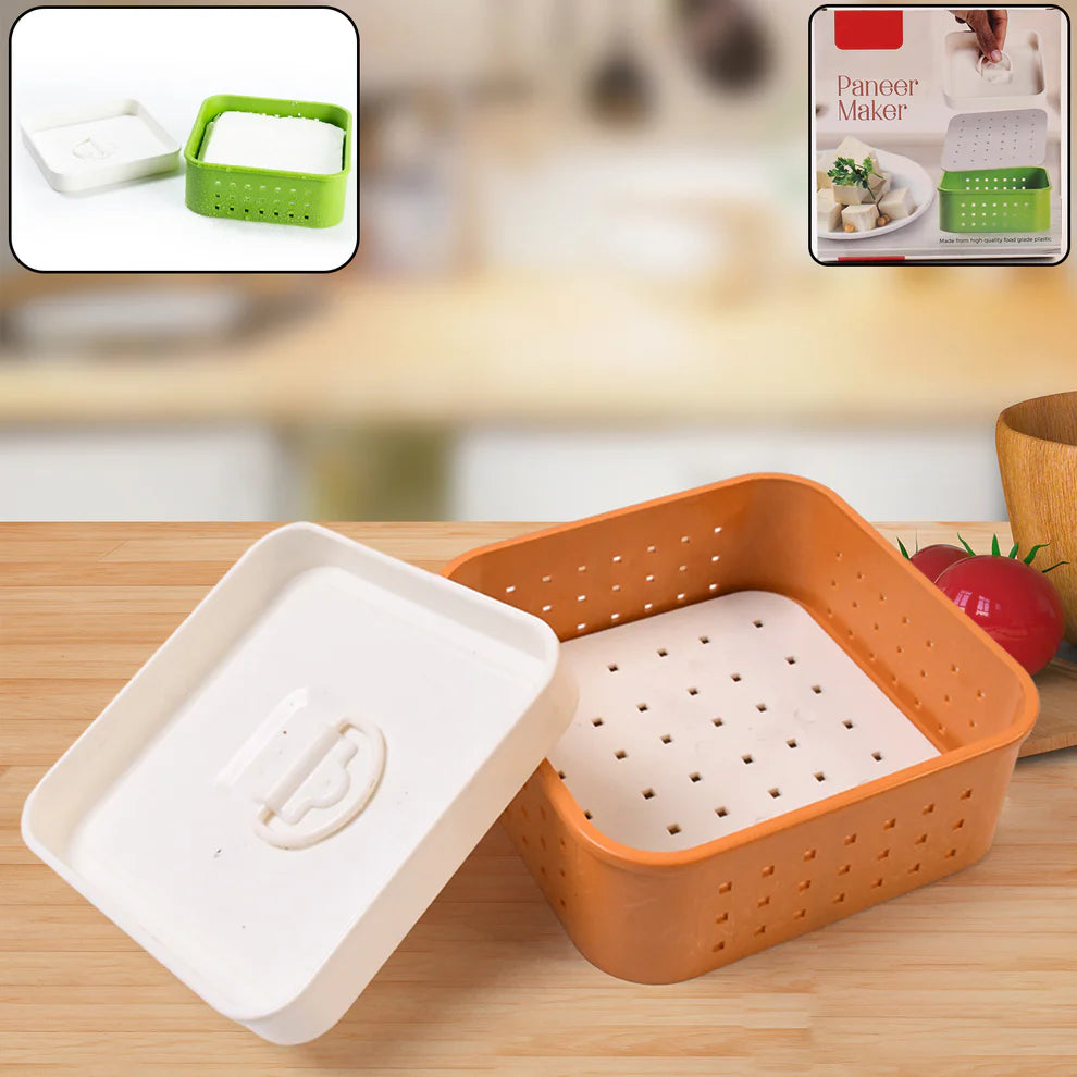Square Shape Paneer Maker Paneer Mould Tofu Sprouts Mould Press Maker Plastic Paneer Making Mould - 5309Paneer Maker With Lid