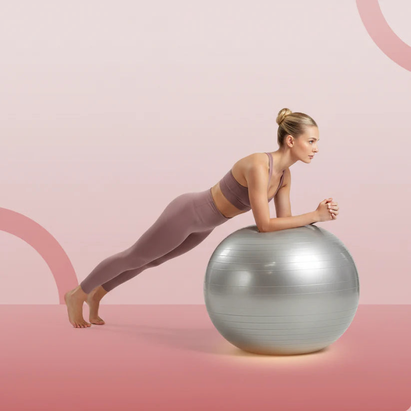 Heavy Duty Gym Ball Non-slip Stability Ball With Foot Pump For Total Body Fitness