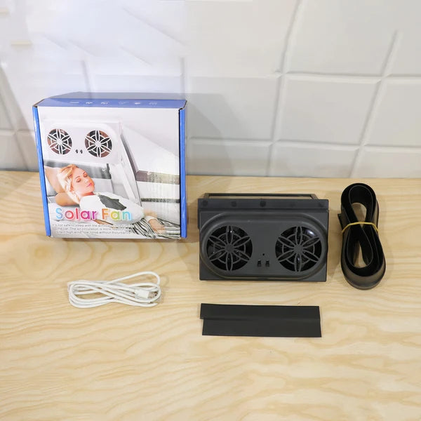 Solar Powered Car Window Ventilation Fan – Triple Fan Cooling System