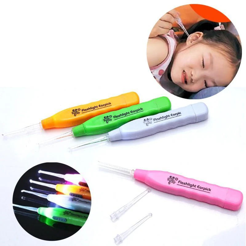 Led Flashlight Earpick With Tweezer - 611