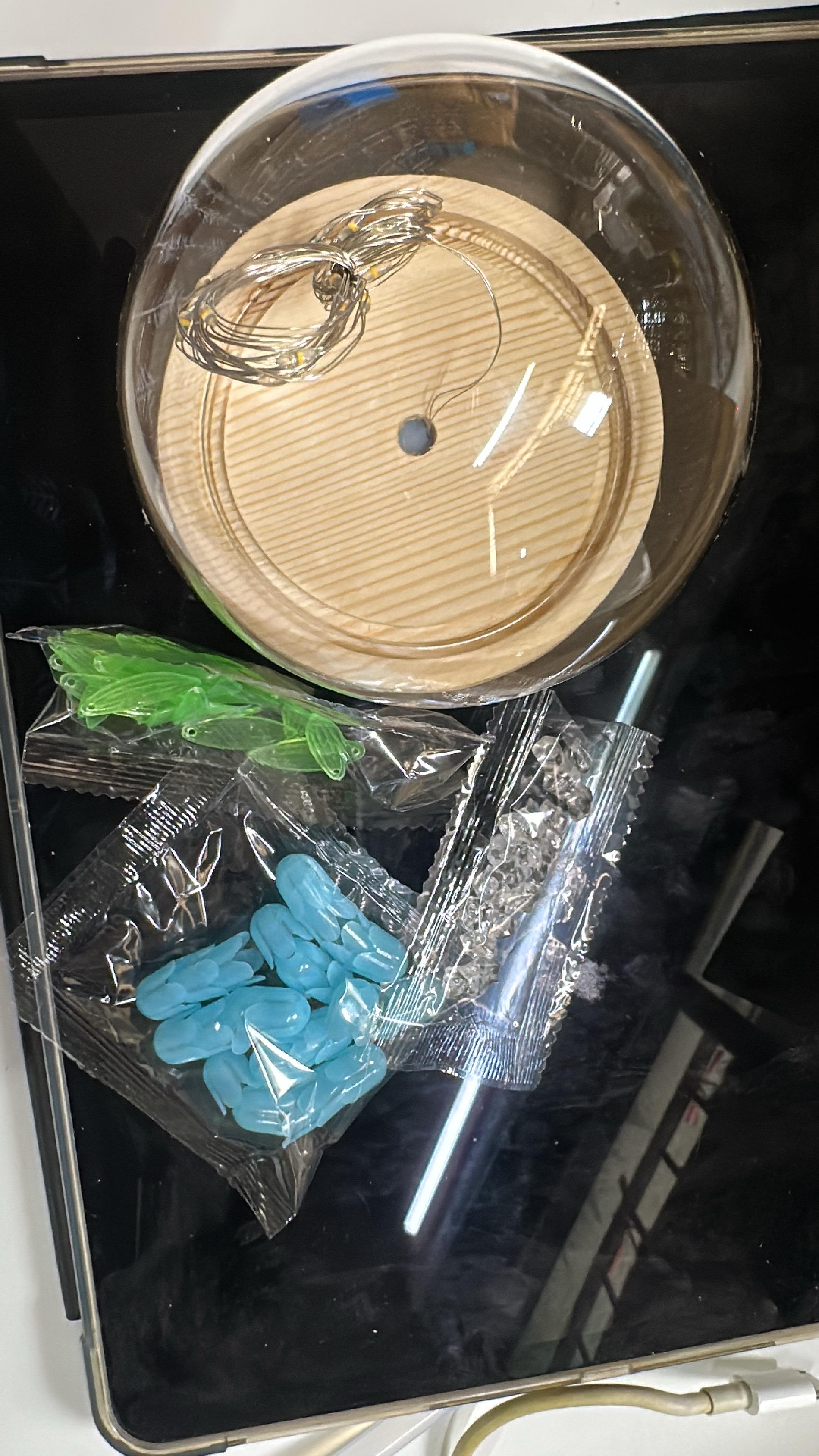 DIY Flower Dome LED Night Lamp Decorative Table Light Kit