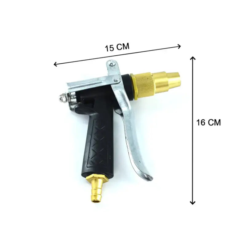 Durable Gold Plated Metal Trigger Hose Nozzle Spray Gun – Garden & Car Cleaning Tool